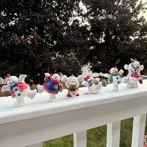 WMG 2005 Christmas Ornament Tumbling Snowman Set of 6